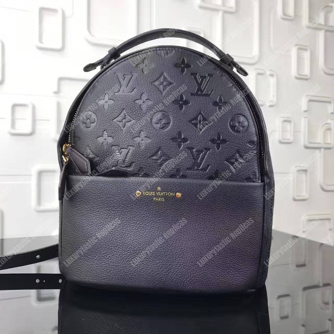 LV Sorbonne Backpack Monogram Empreinte Leather Noir