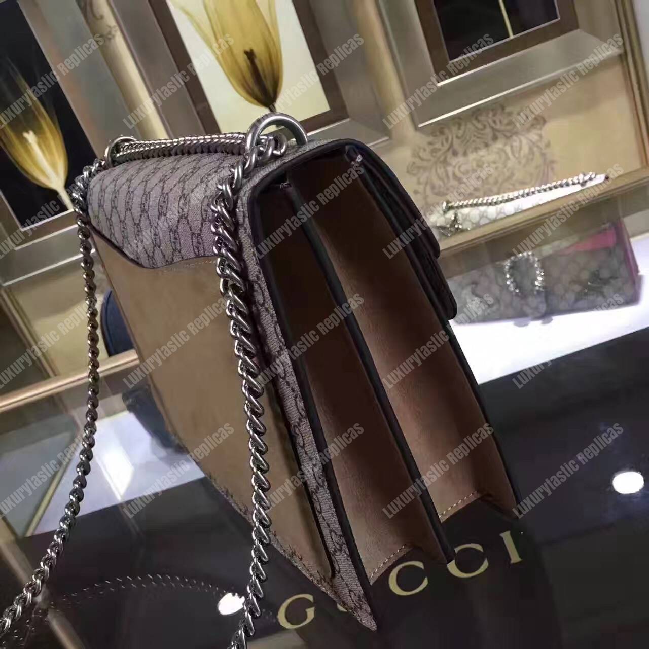 G*u*i dionysus gg sup*e shoulder bag brown