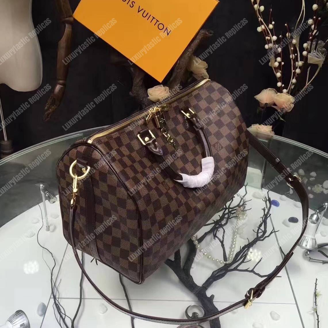 LV Speedy Bandouliere 30 Damier Ebene