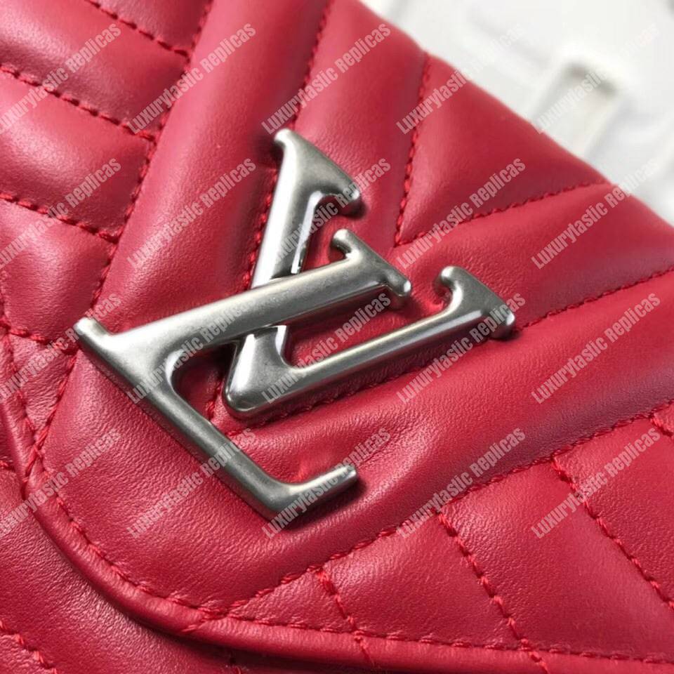 LV New Wave Long Wallet Red