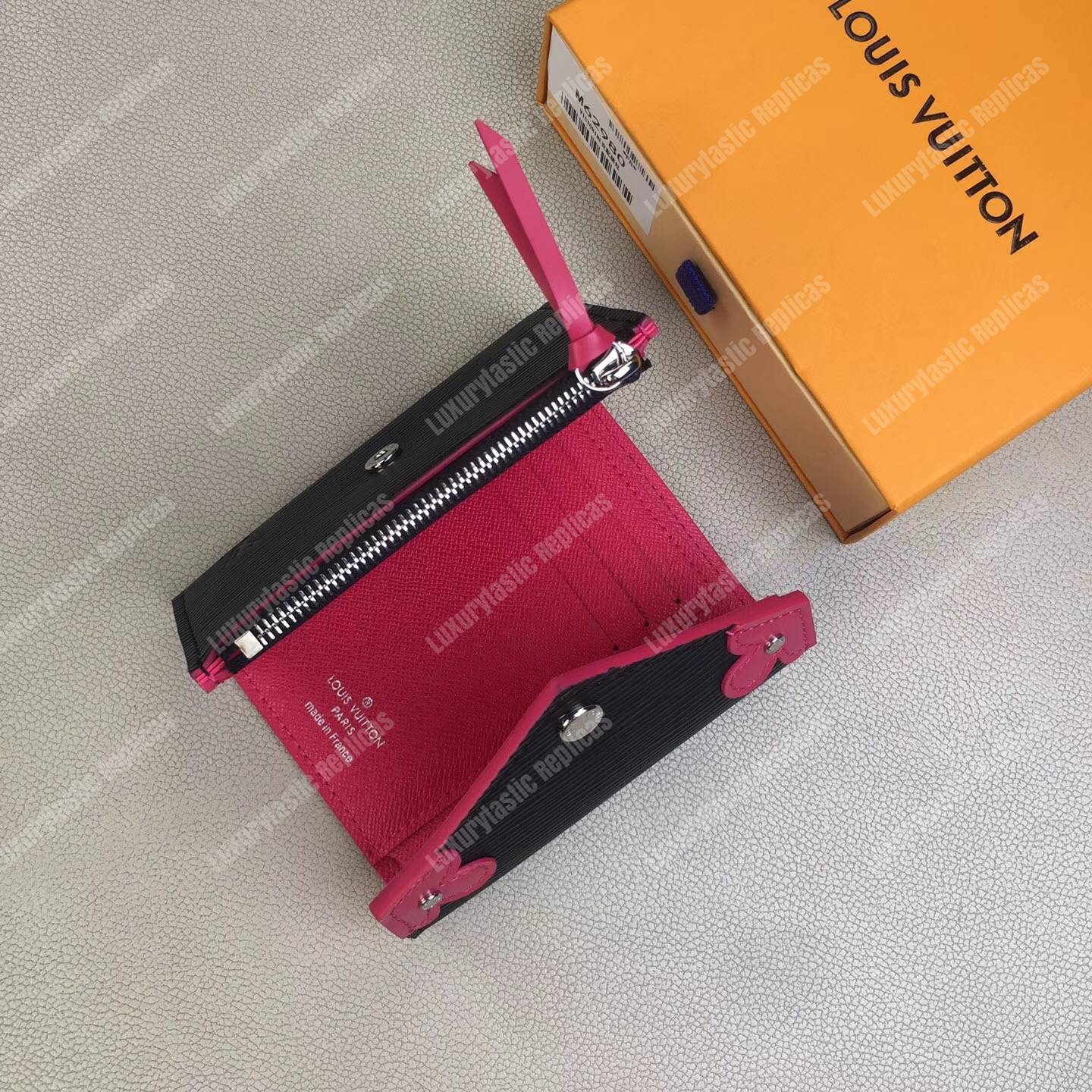 LV Victorine Wallet Epi Leather Black