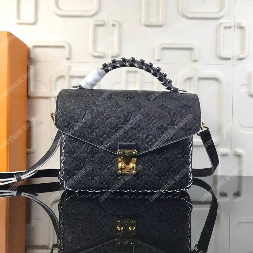 LV Pochette Metis Monogram Empreinte Leather Noir
