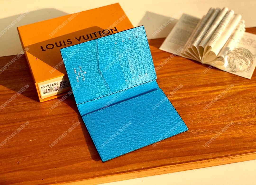 LV Passport Cover Blue