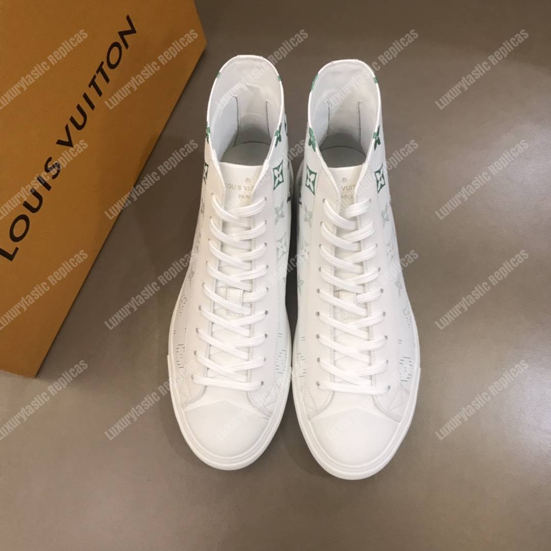 LV Tattoo Trainer Boots Green Print