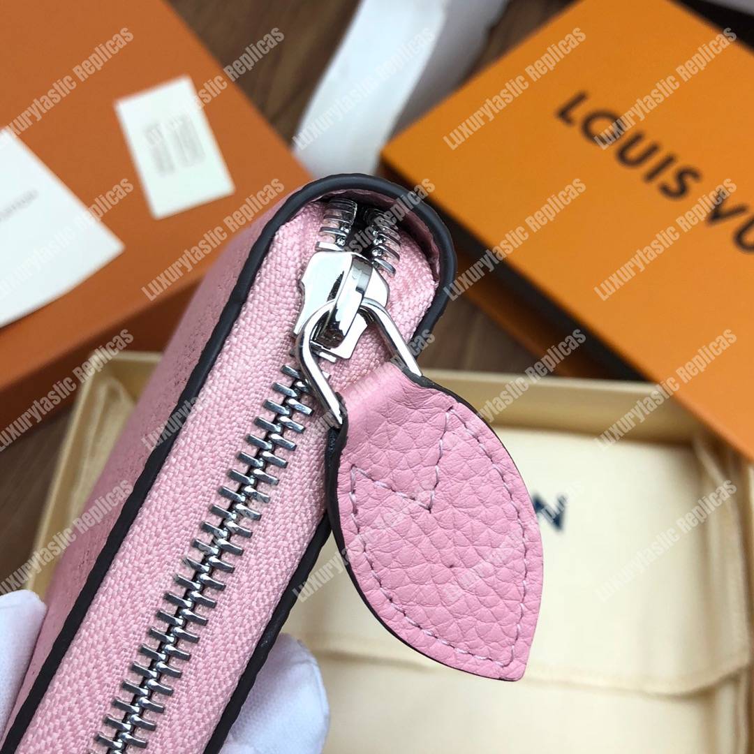 LV Zippy Wallet Mahina Leather Magnolia