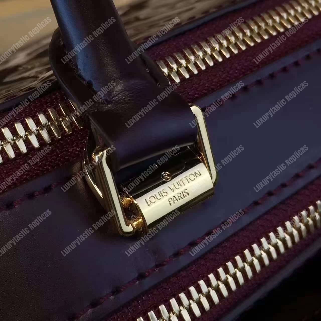 LV Melrose Monogram Vernis Amarante