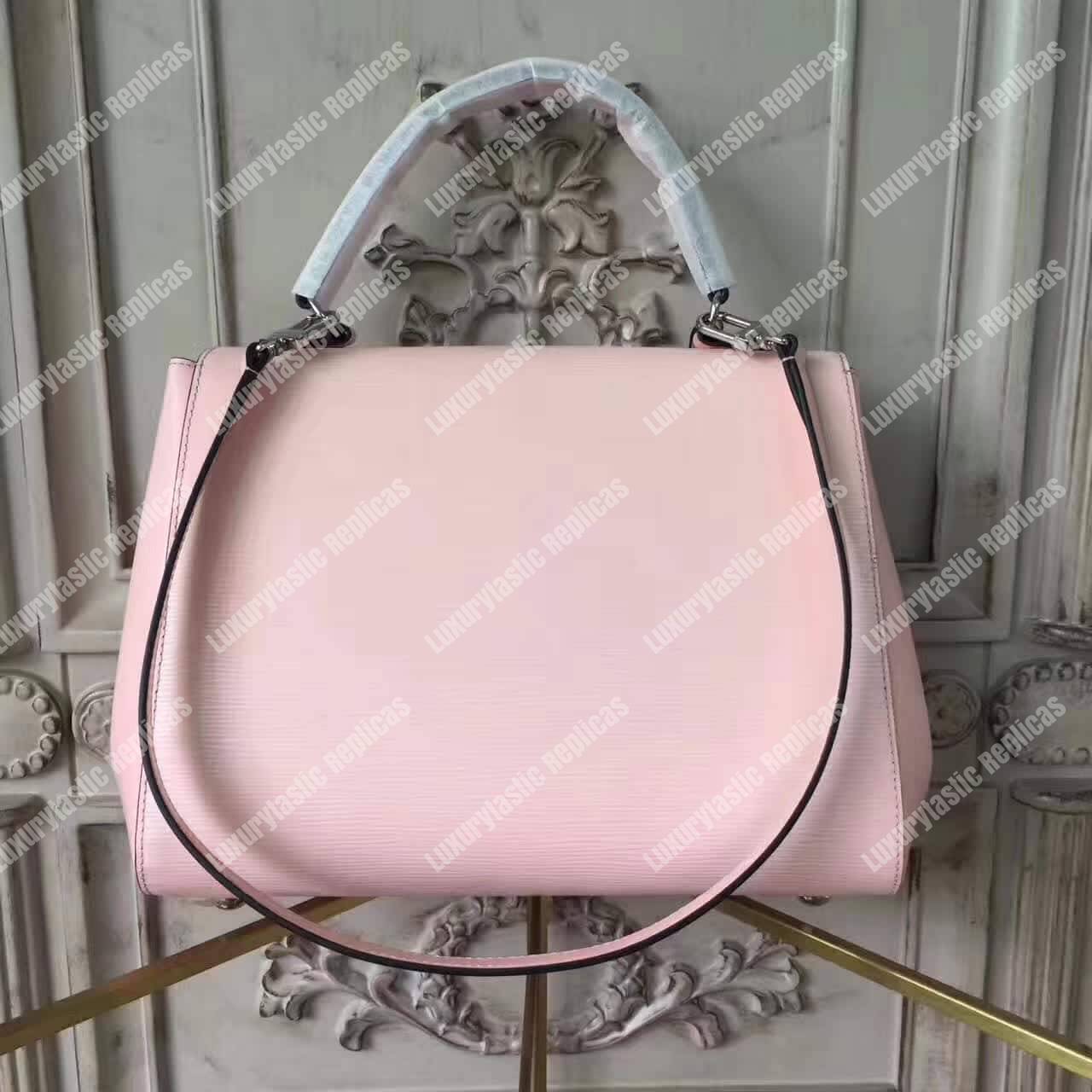 LV Cluny MM Bag Epi Leather Rose Ballerine