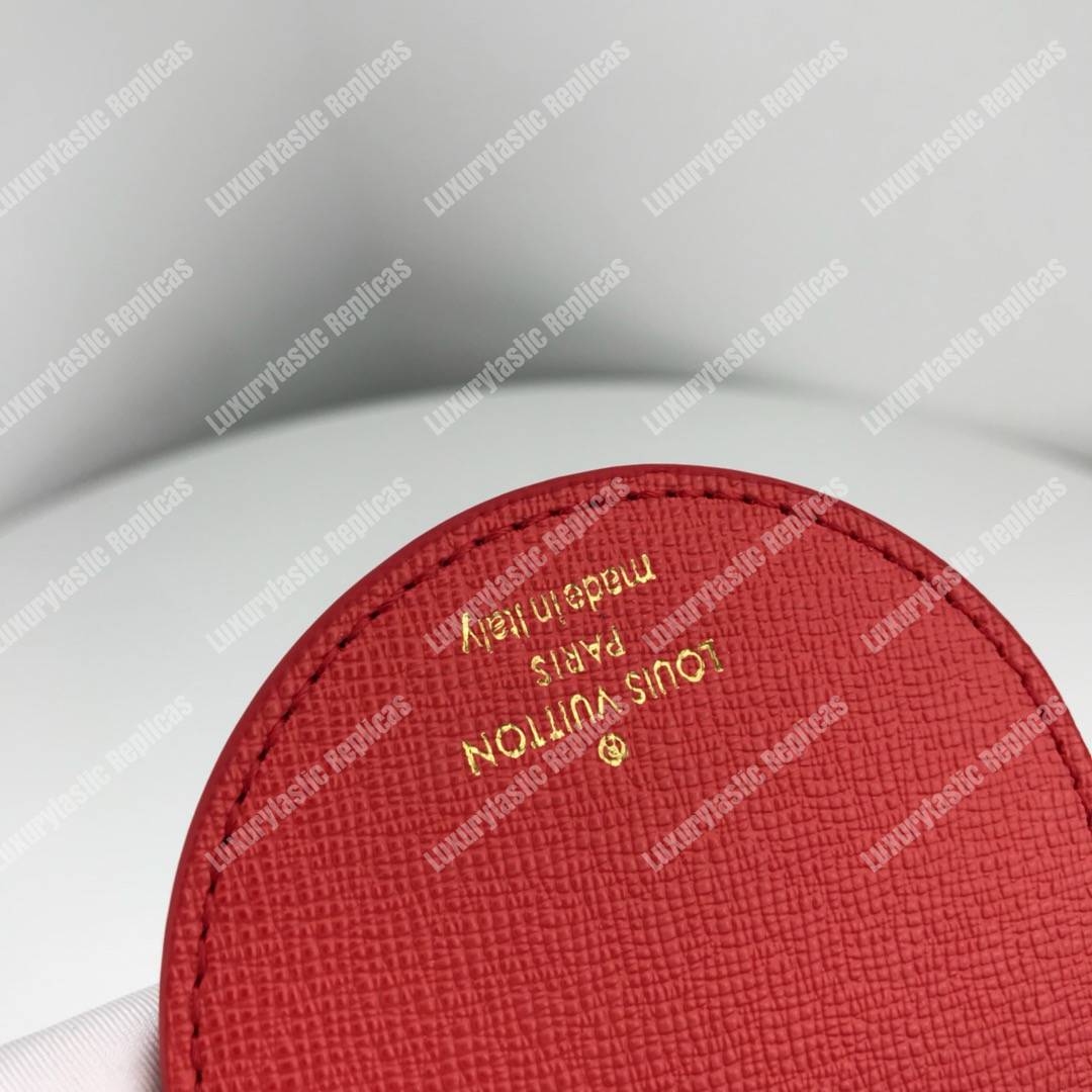 LV Mirror Bag Charm & Key Holder Monogram/Red