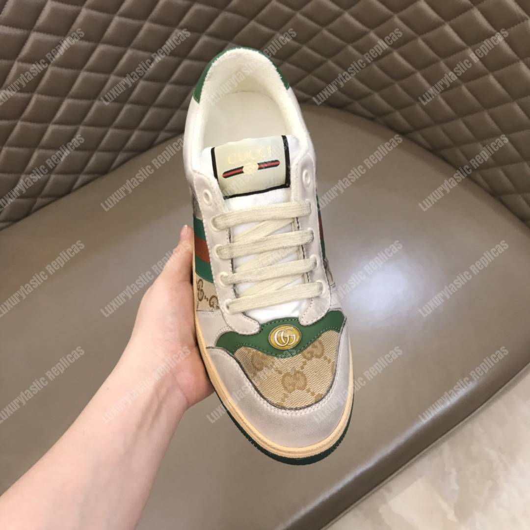 G*u*i screener leather sneaker butter