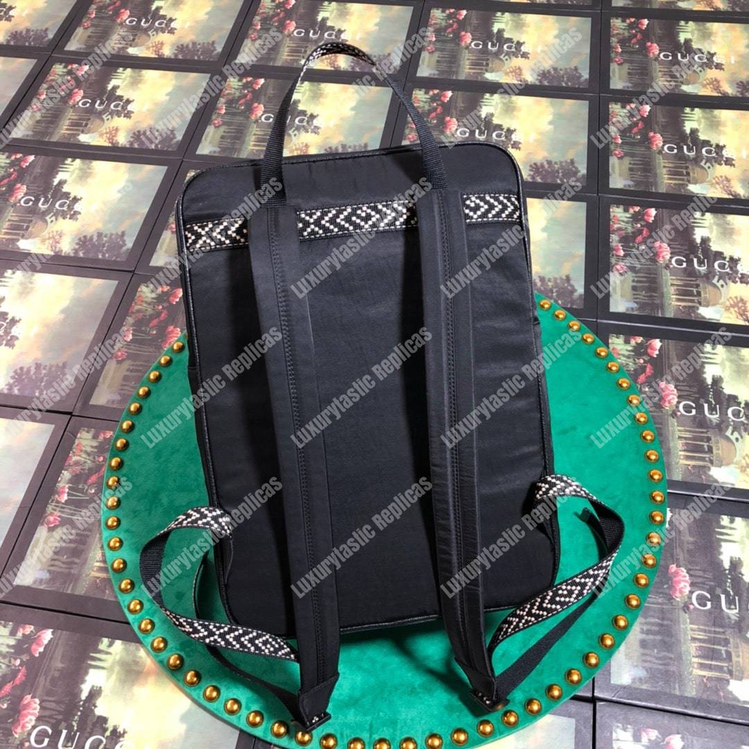 G*u*i medium backpack with G*u*i ’80s patch black