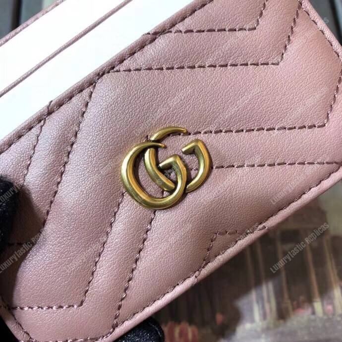 G*u*i gg marmont card case dusty pink