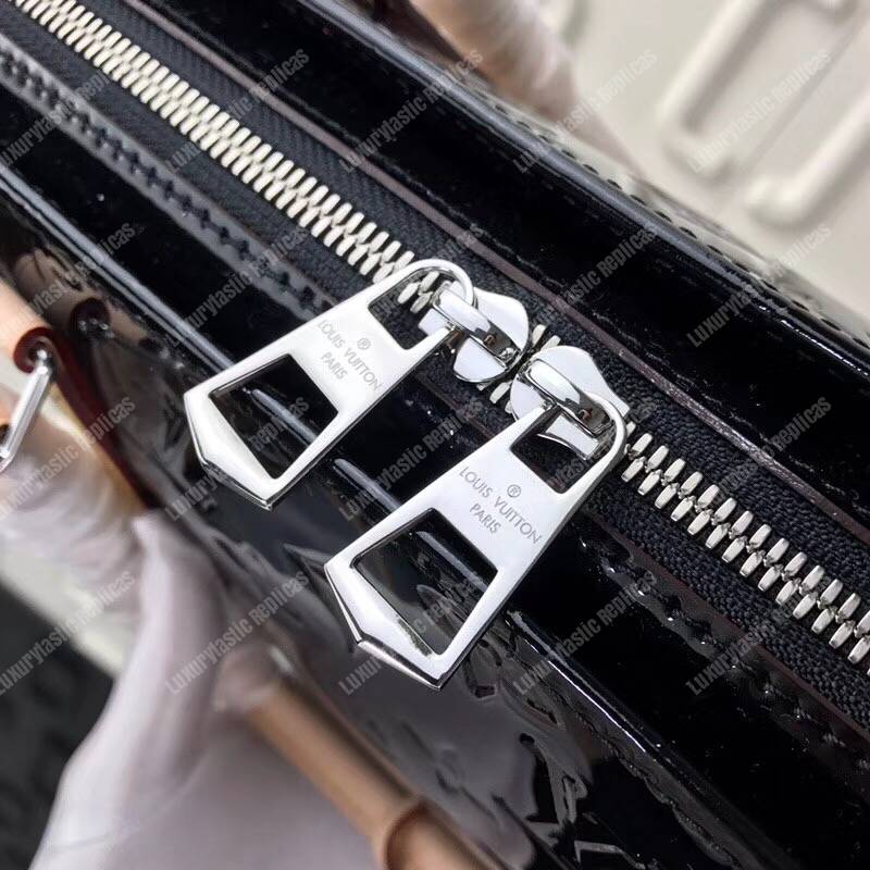 LV Monogram Vernis Neo Triangle Bag Black