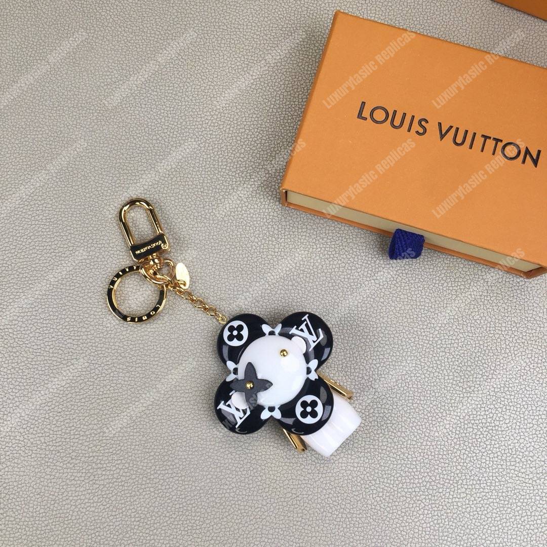 LV Vivienne Monogram Giant Bag Charm and Key Holder Black