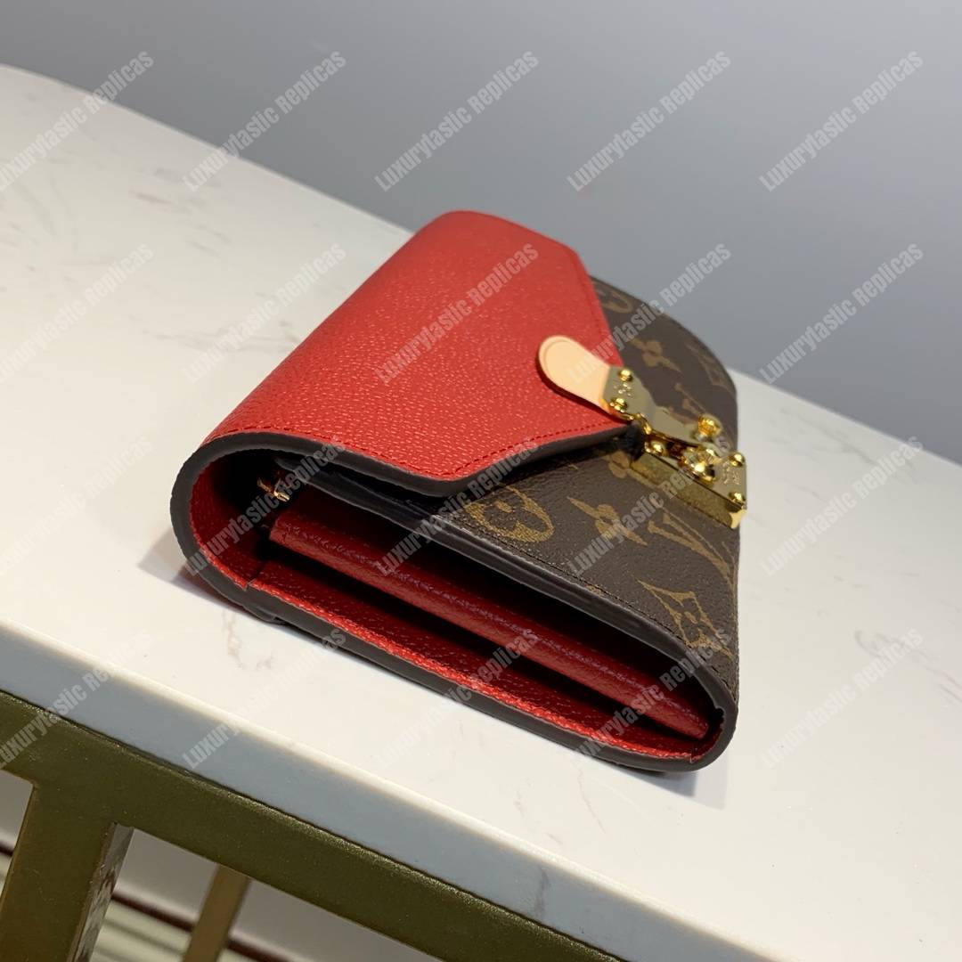 LV Pallas Wallet Monogram Canvas Cerise