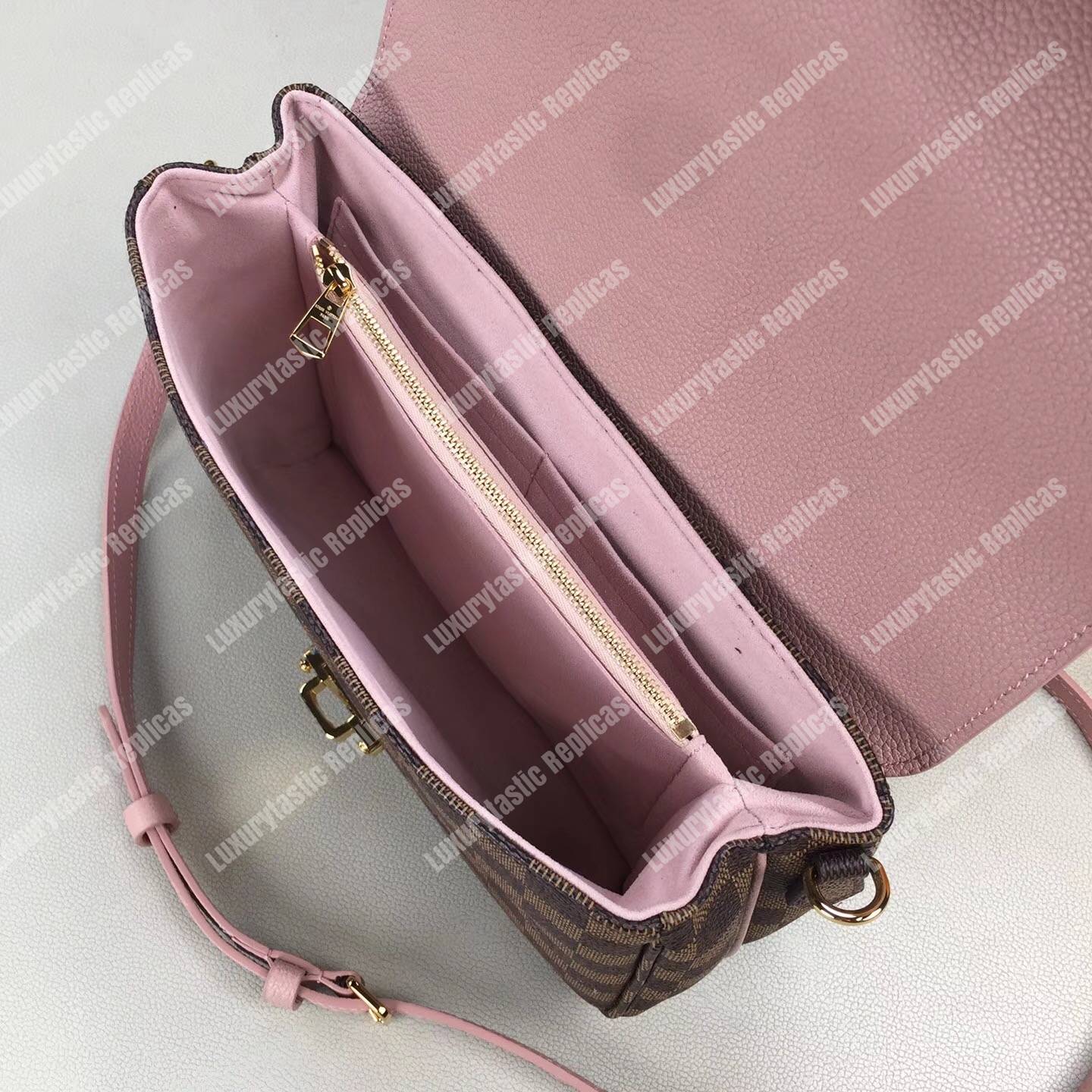 LV Clapton PM Damier Ebene Magnolia