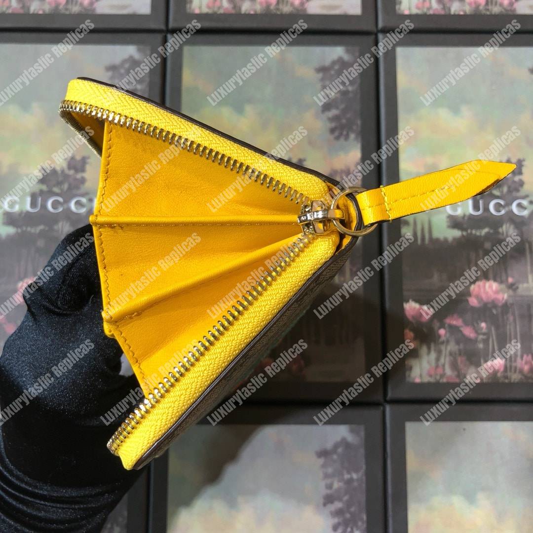 G*u*i gg sup*e zip around wallet with green bosco patch