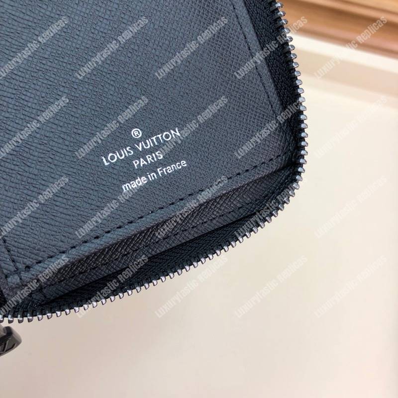 LV Abloh Zippy Vertical Wallet Taiga