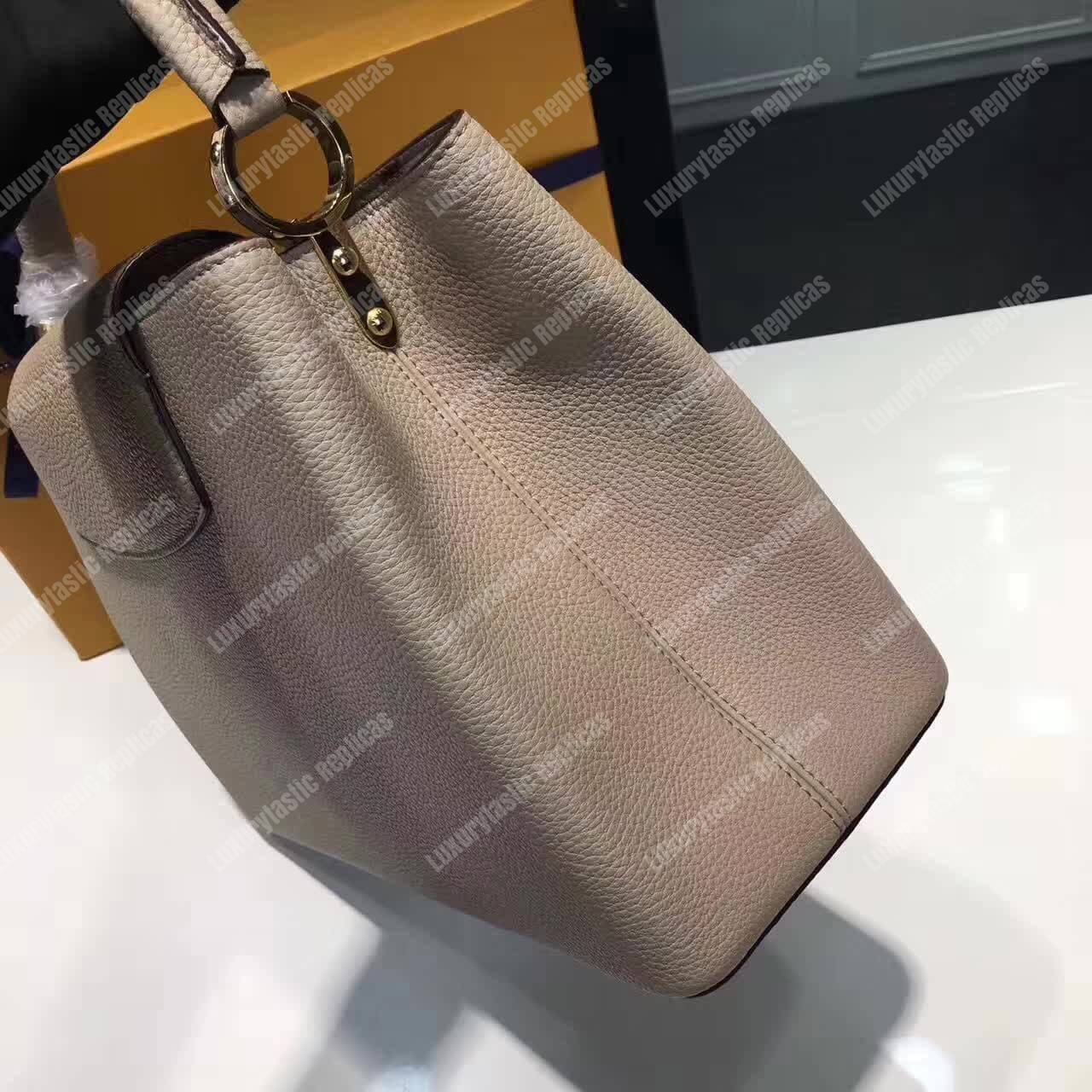 LV Capucines MM Bag Galet