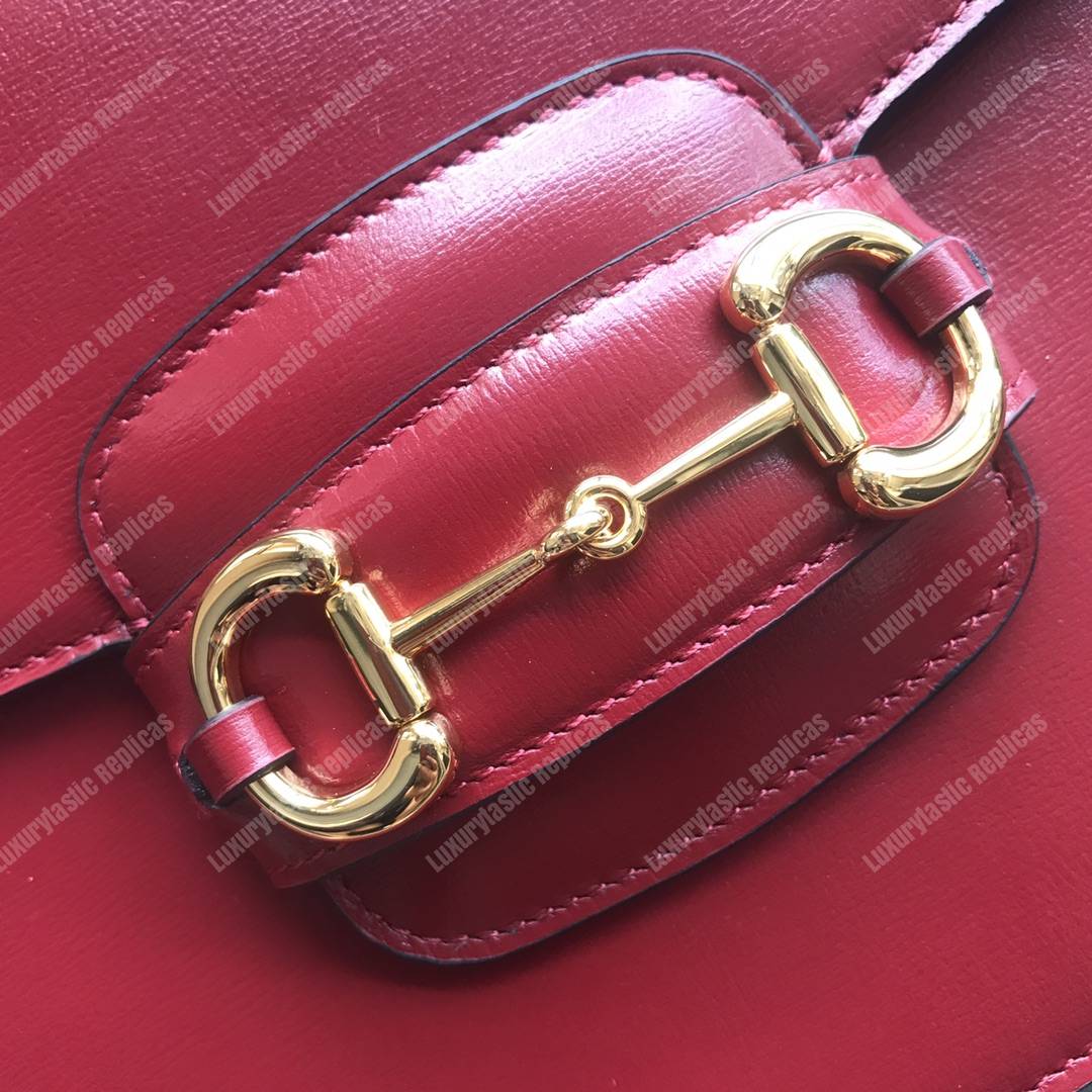 G*u*i 1955 horsebit shoulder bag red