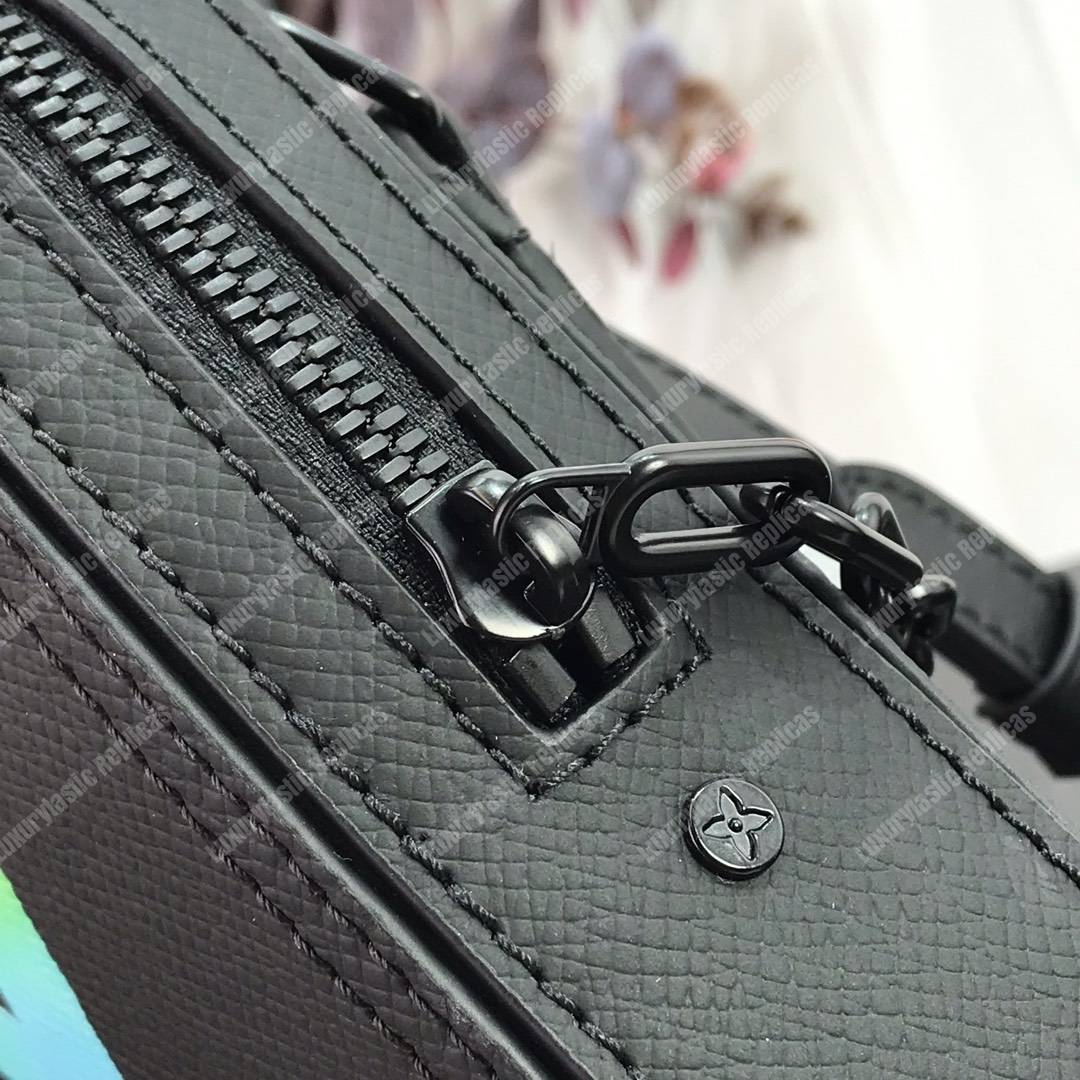LV Abloh Mini Soft Trunk Taiga Leather