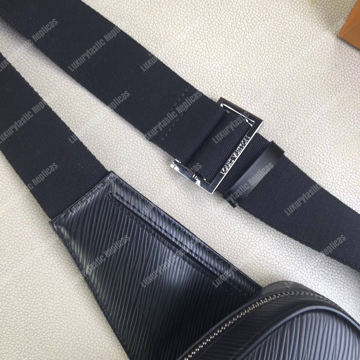 LV Geronimos Messenger Bag Epi Leather Noir