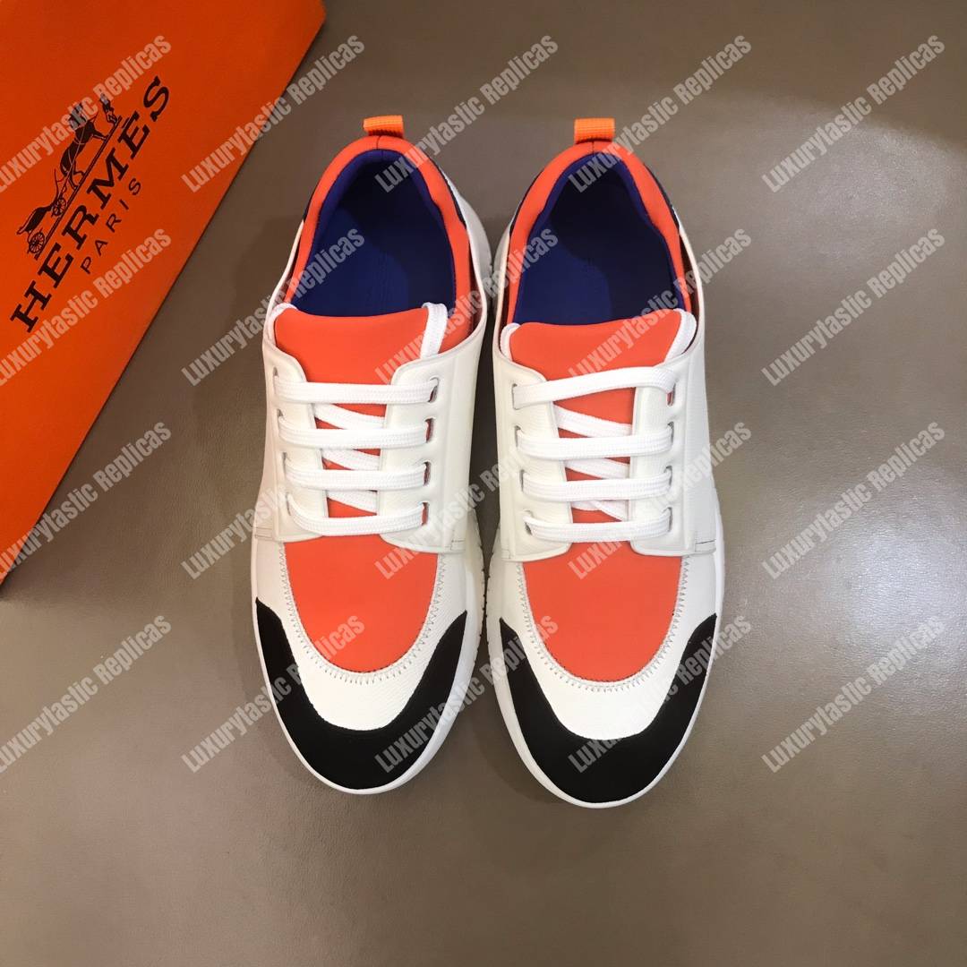 H**mes trail sneaker multicolore orange