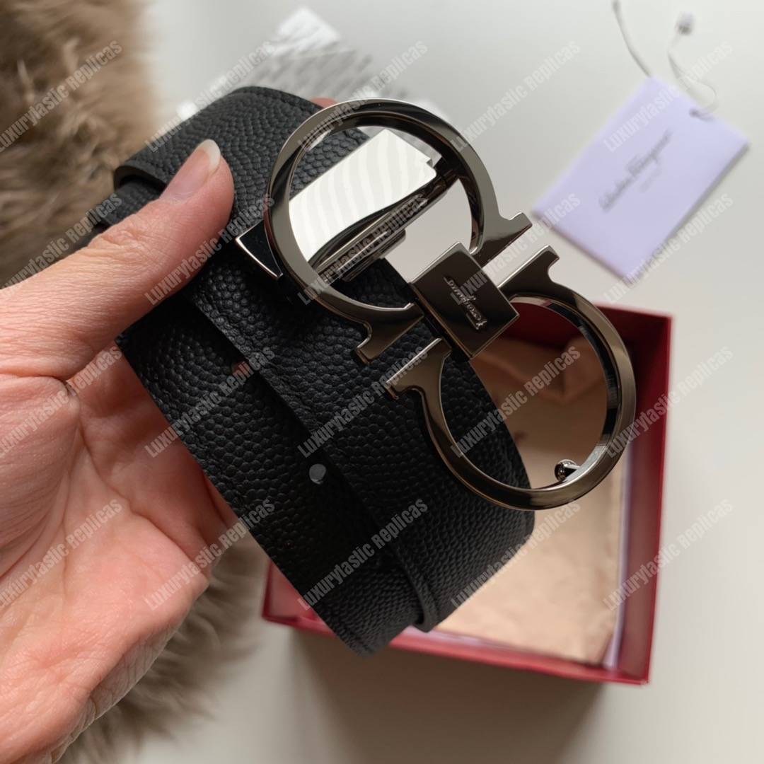 Salvatore Ferragamo Adjustable and Reversible Gancini Belt