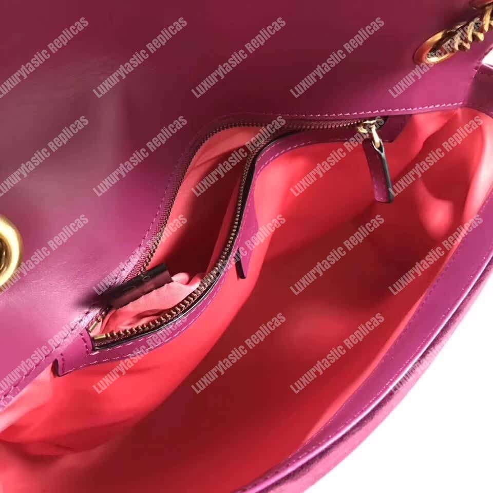 G*u*i gg marmont medium velvet bag loved bordeaux