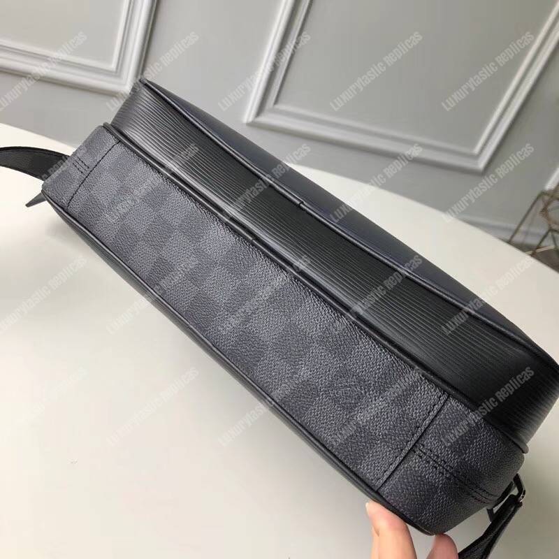 LV Nil Slim Epi Leather Damier Graphite Canvas
