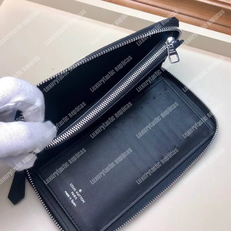 LV Zippy Wallet Vertical Taurillon Leather