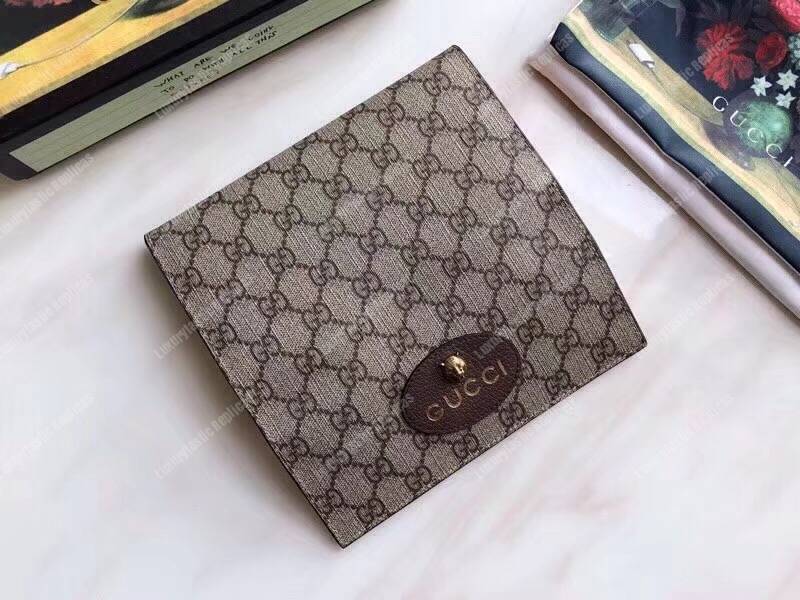 G*u*i neo vintage gg sup*e continental wallet brown