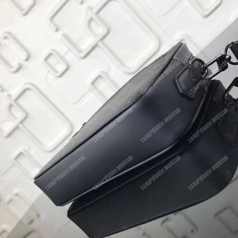 LV Kasai Clutch Monogram Eclipse