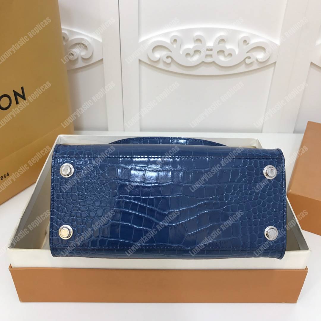 LV City Steamer PM Crocodilien Briliant Bleu Ocean