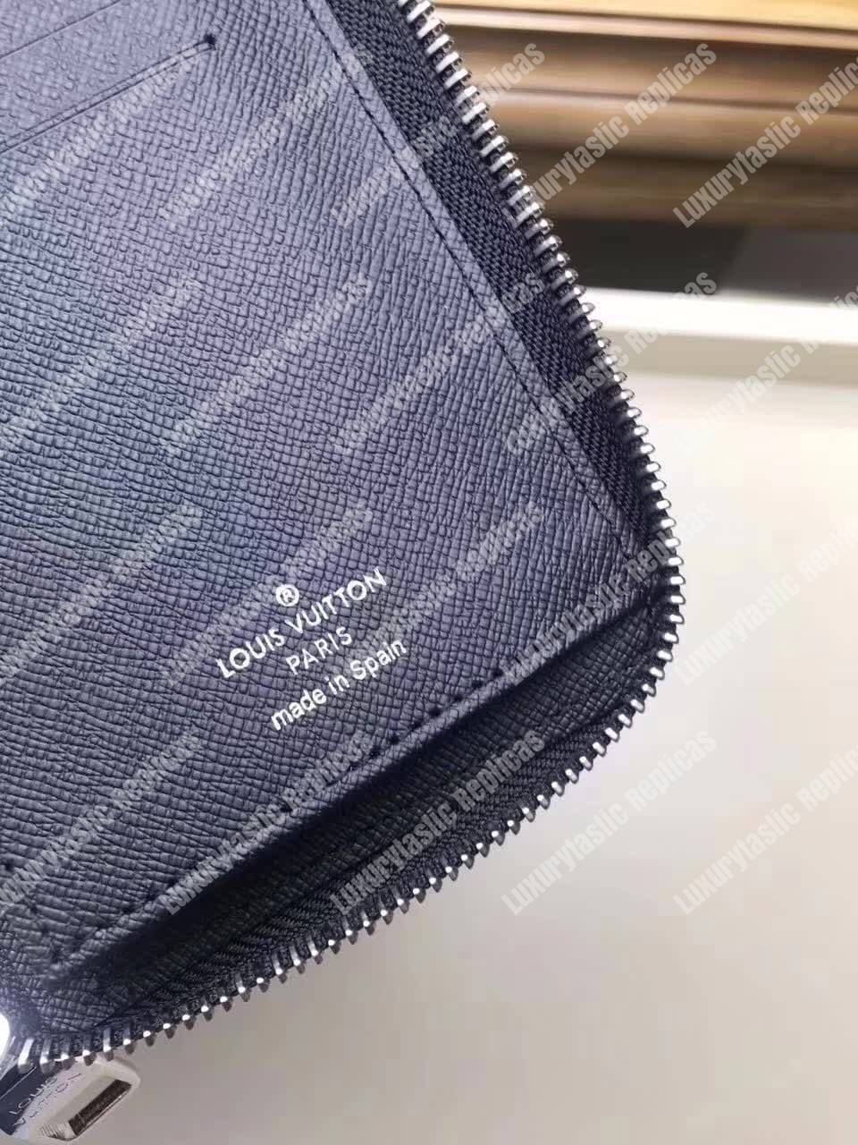 LV League Zippy Long Wallet Vertical Damier Graphite 2017