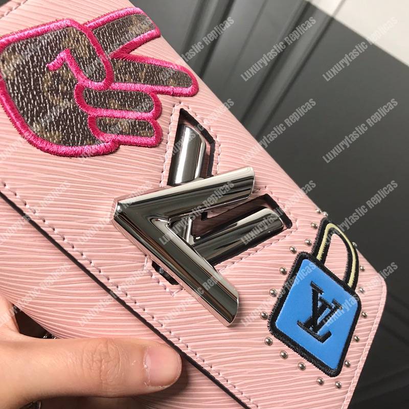 LV Twist Chain Wallet Epi Leather Travel and Trunk-Making Heritage Pink