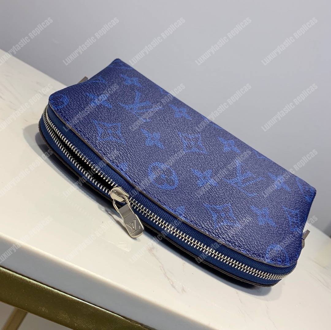 LV Cosmetic Pouch PM Monogram Blue