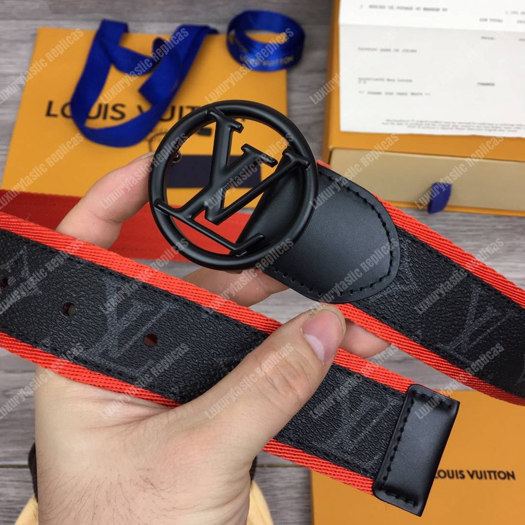 LV Circle 40mm Belt Red