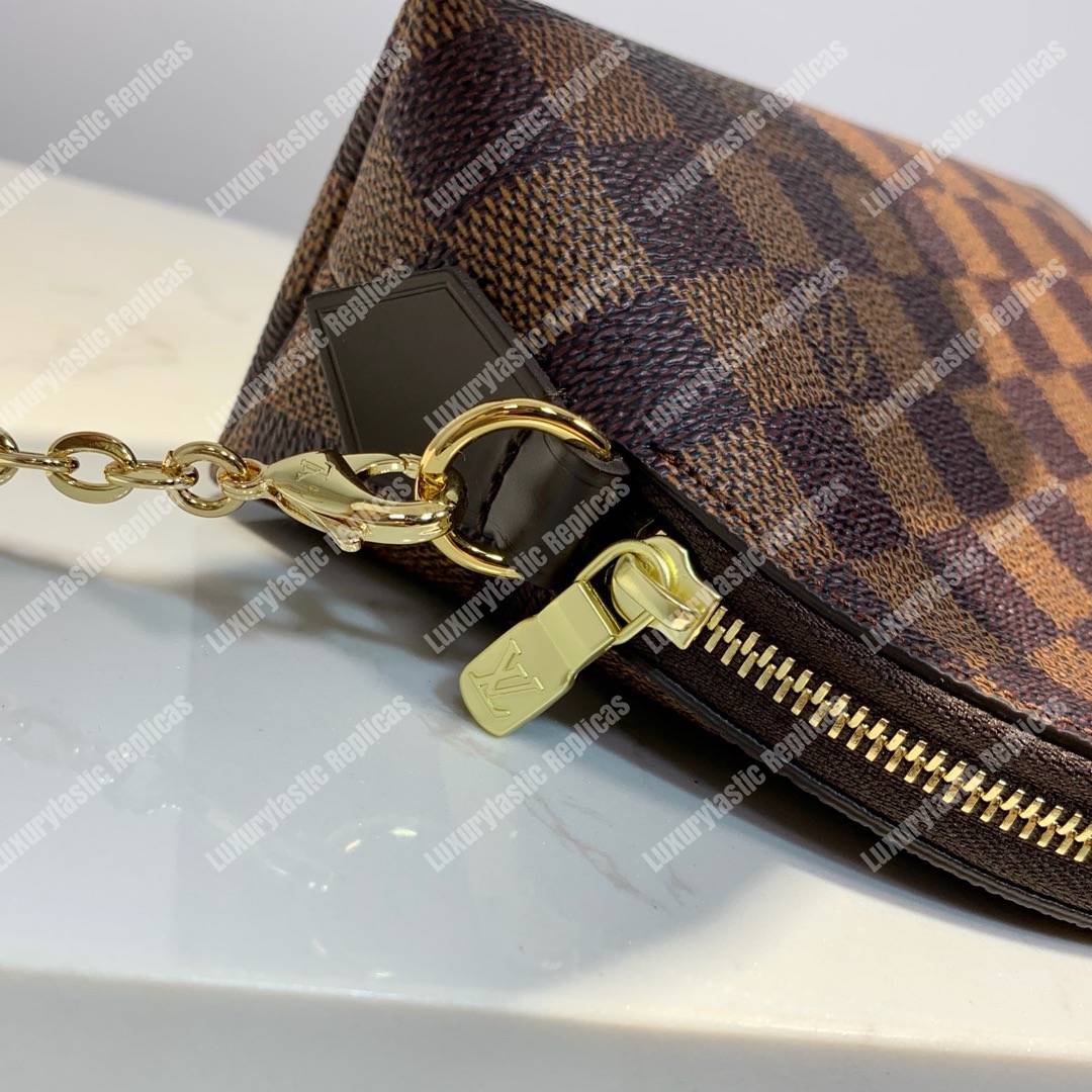 LV Cosmetic Pouch GM Damier Ebene Canvas
