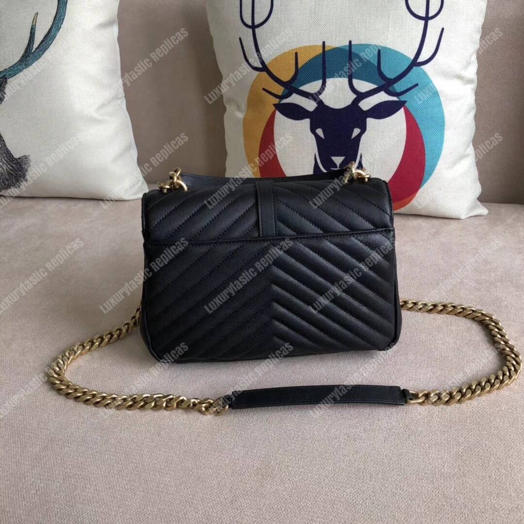 Saint Laurent Medium College Bag In Black