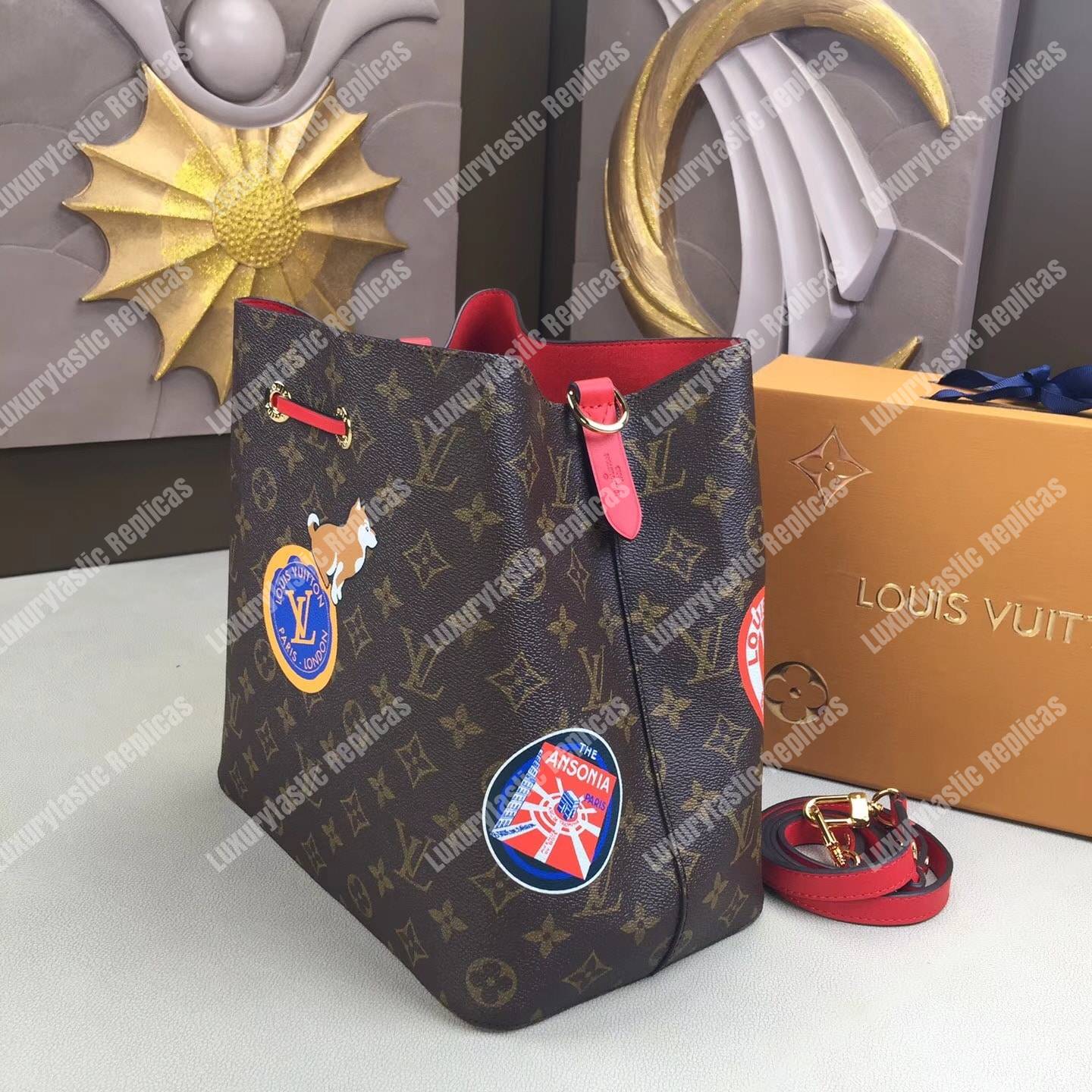 LV NéoNoé Monogram Special Edition Red