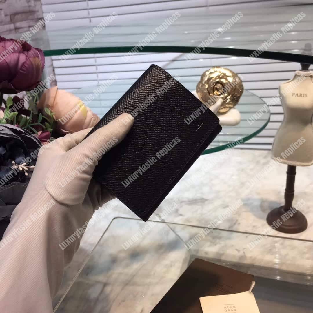 LV Enveloppe Carte De Visite Noir