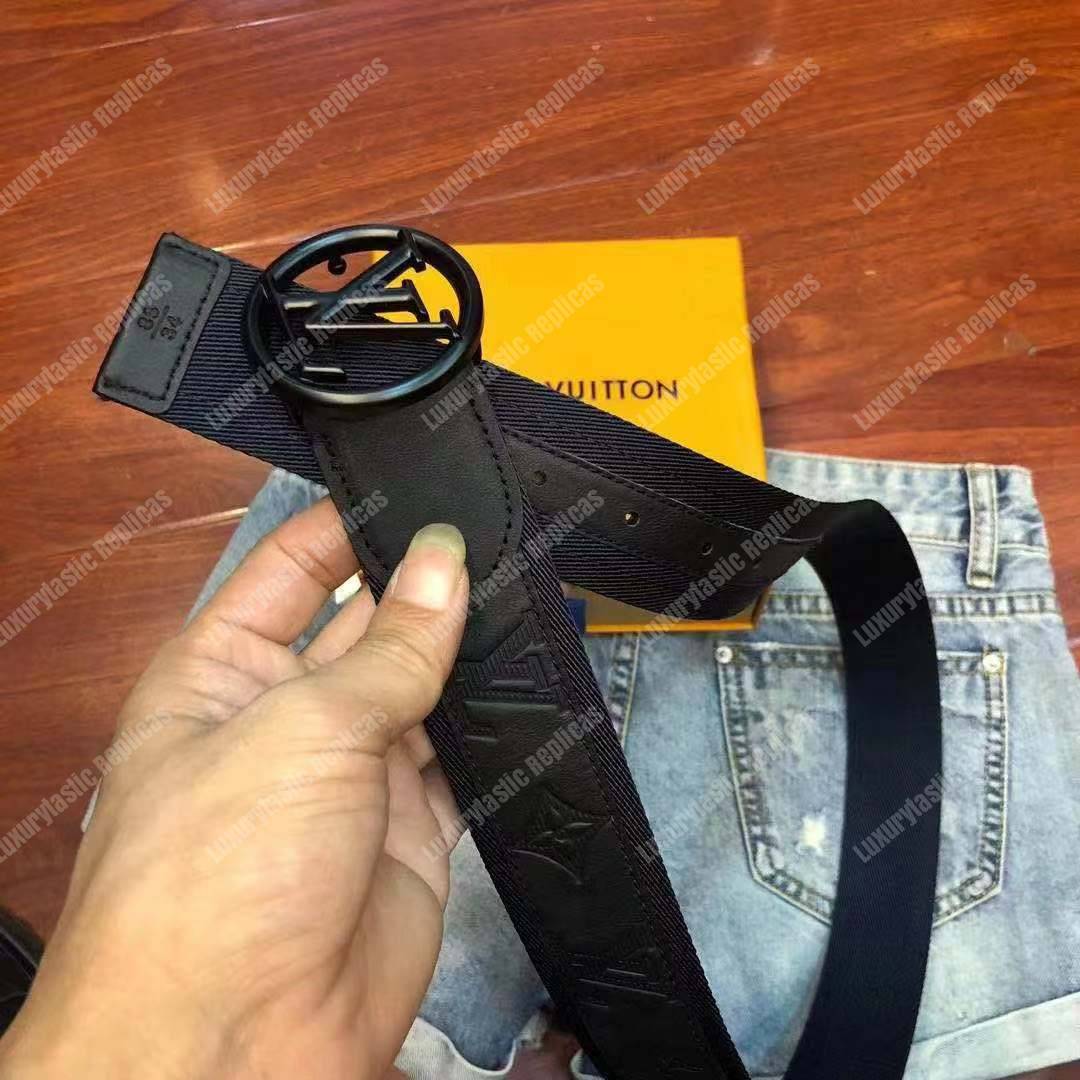 LV Circle 40mm Belt Black