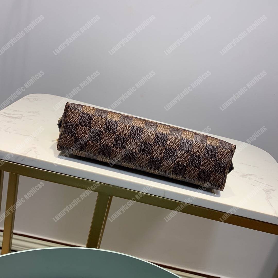 LV Cosmetic Pouch GM Damier Ebene Canvas