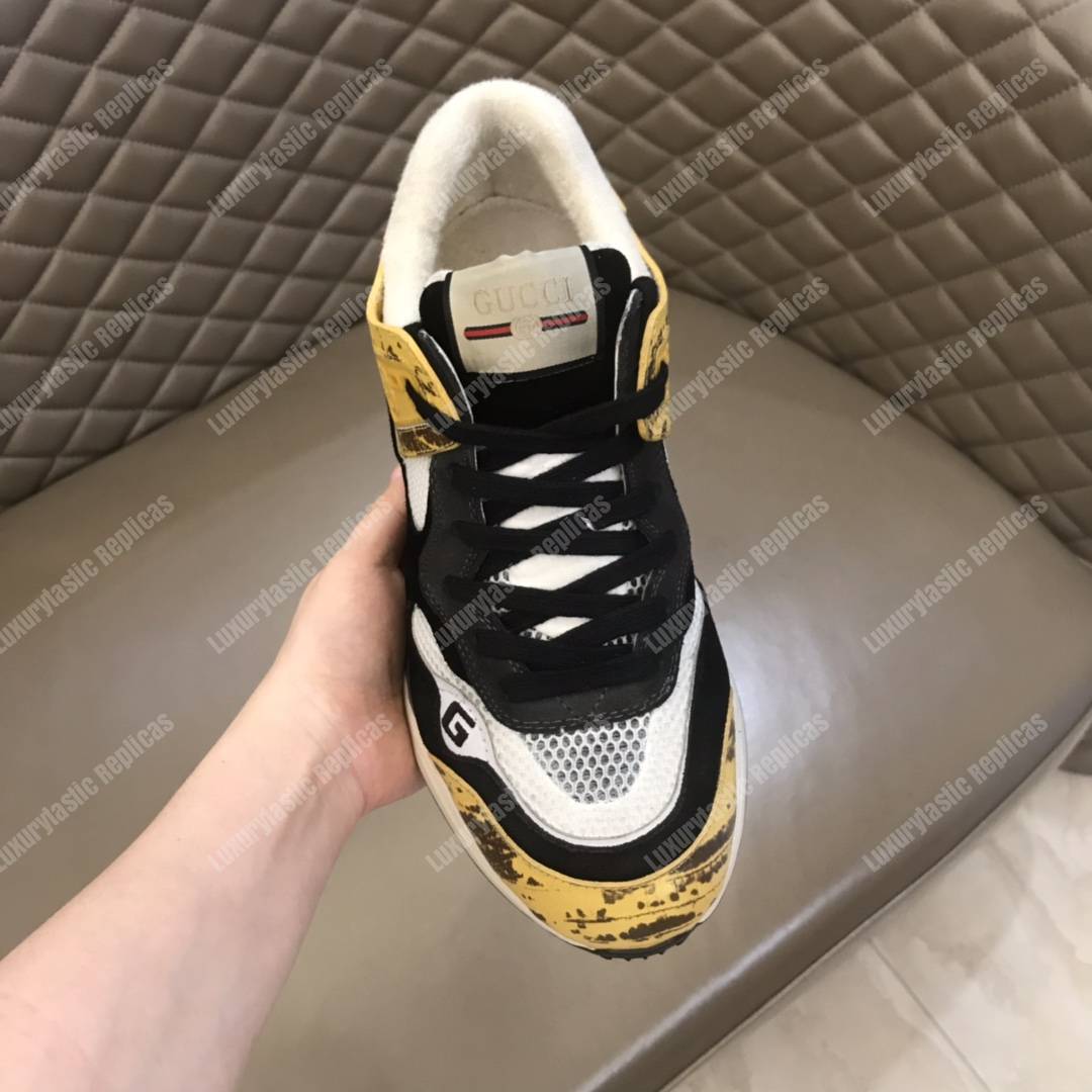 G*u*i ultrapace sneaker yellow/black lining
