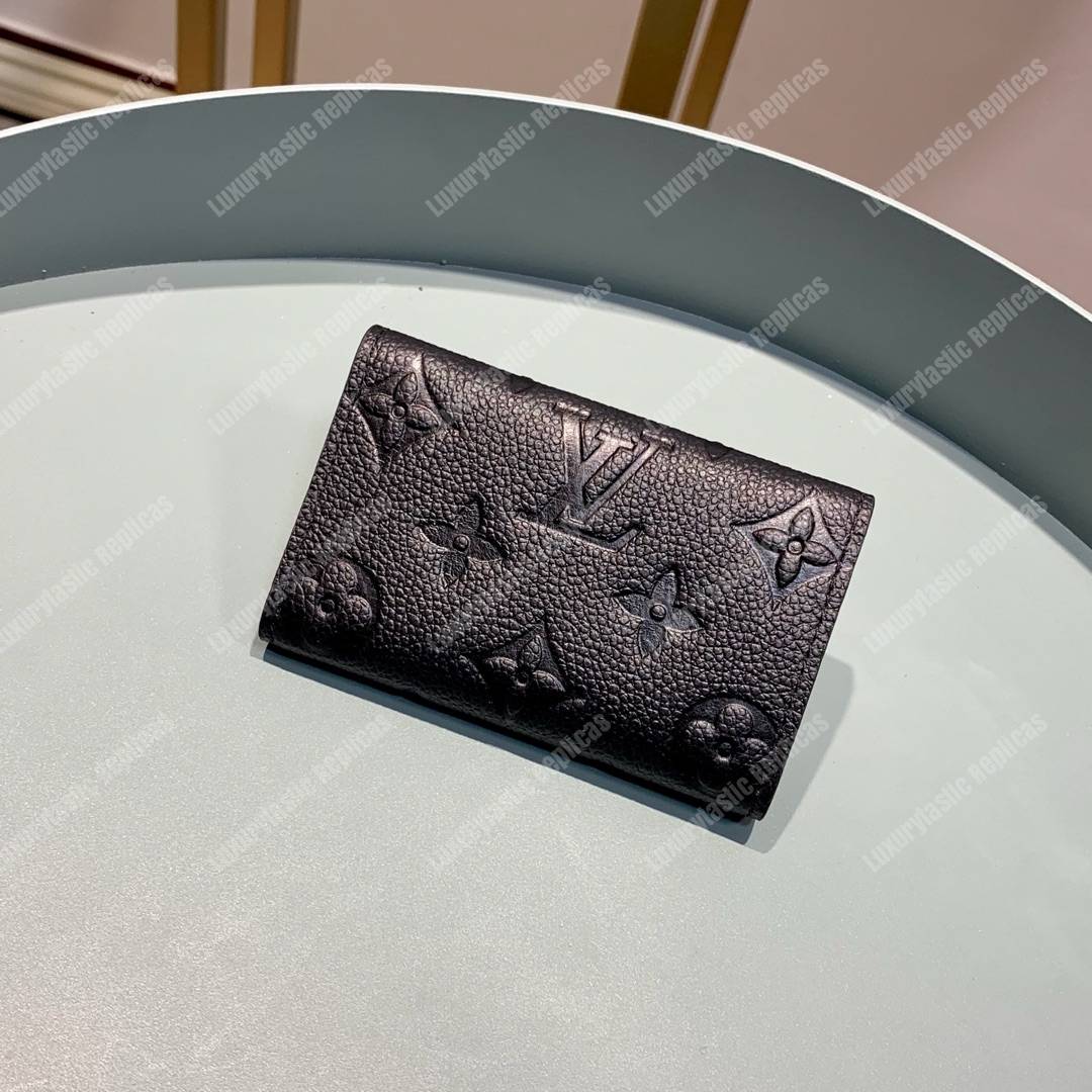 LV 6 KEY HOLDER Monogram Empreinte leather Noir