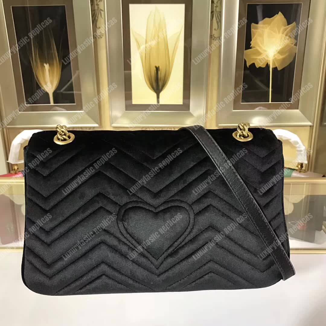 G*u*i gg marmont medium velvet bag dragon