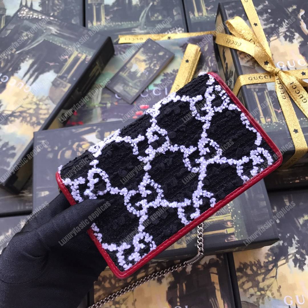 G*u*i dinoysus super mini bag black tweed