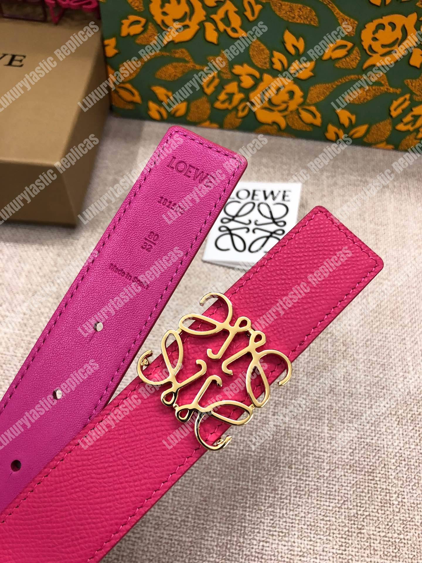 Loewe Anagram Belt 3.2Cm Pink
