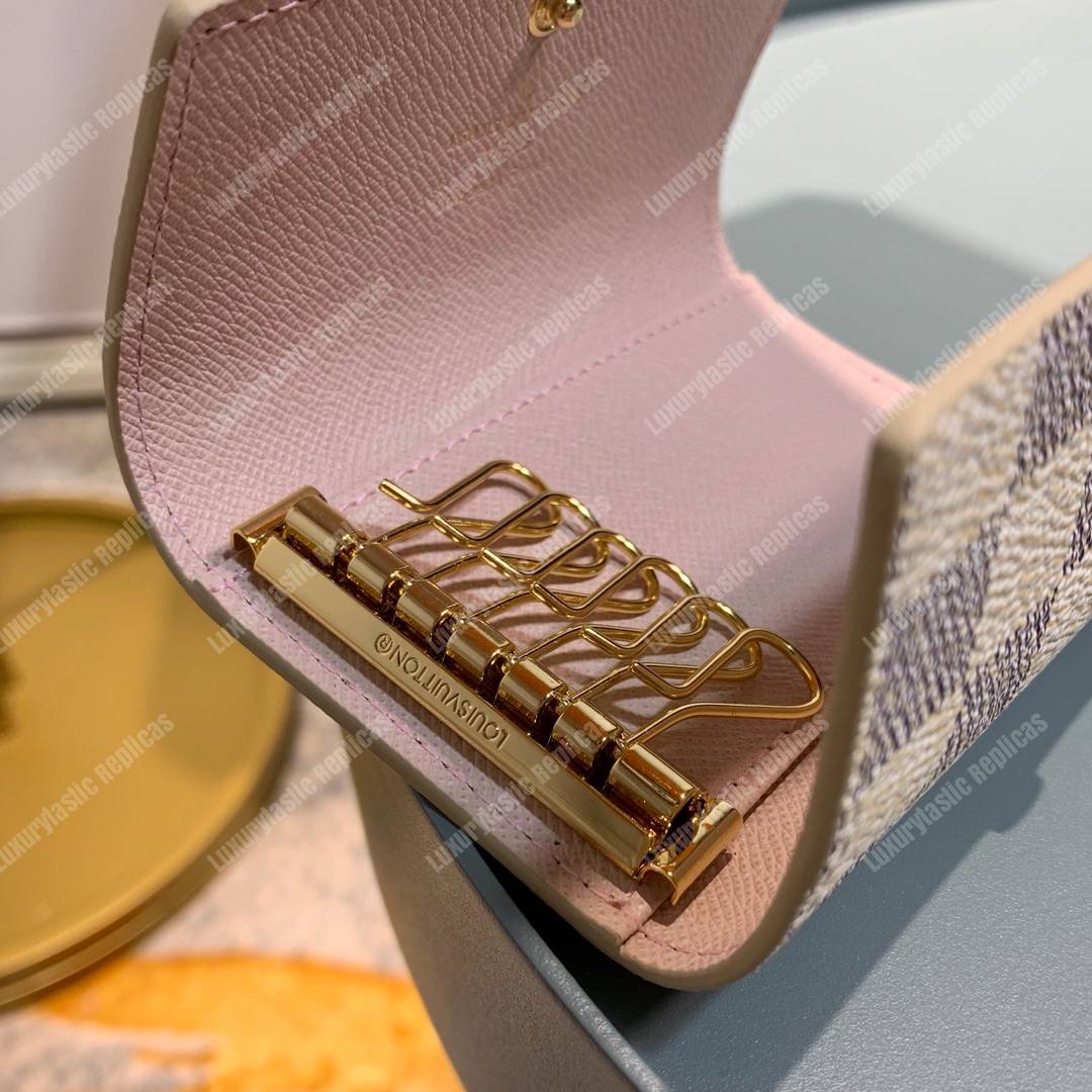LV 6 Key Holder Damier Azur Canvas