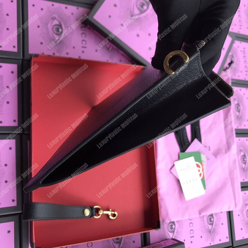 G*u*i gg marmont leather pouch black